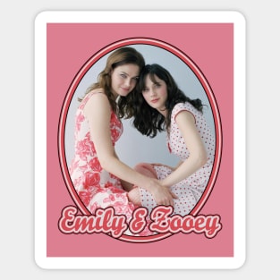 Emily & Zooey Deschanel Sticker